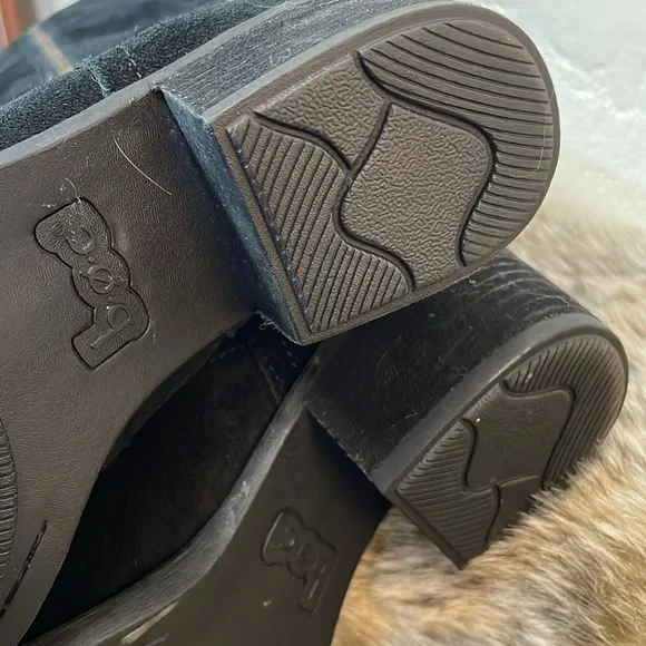 BOC- NEW Suede Knee Boots Double zipper Round toe Double Stitched-8M-#0100 - Picture 10 of 15